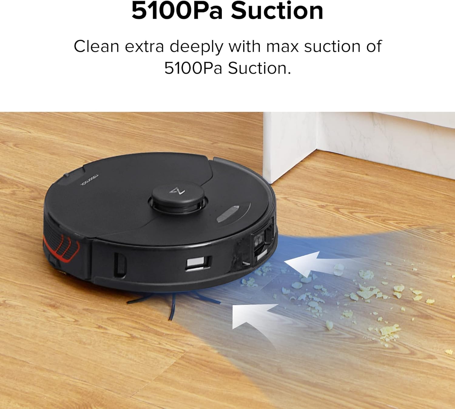 Roborock S7 MaxV Plus Robot Vacuum and Sonic Mop with Auto-Empty Dock - Black