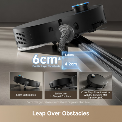 Dreame X50 Ultra Robot Vacuum and Mop with Pro Leap - Black - Refurbished