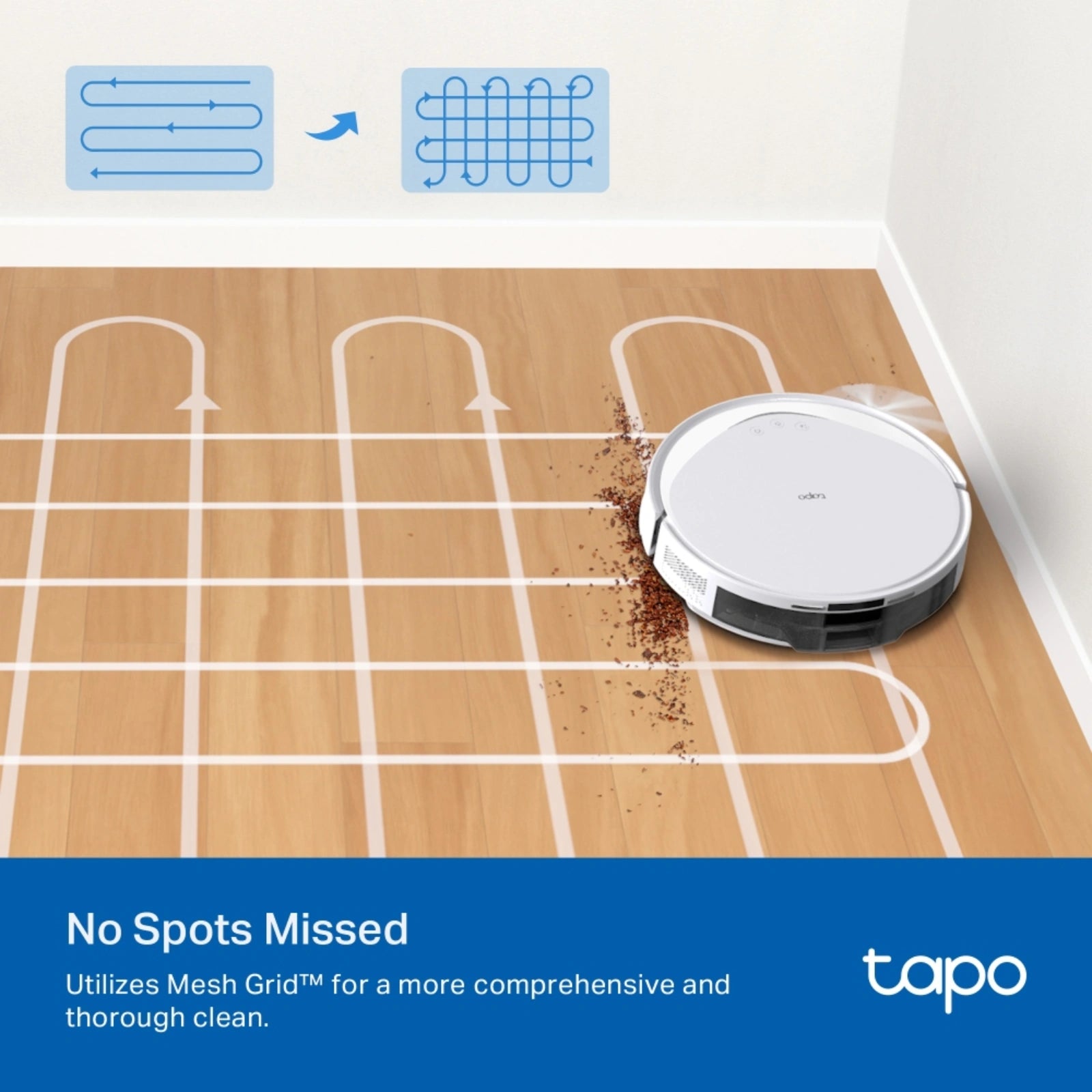 Tapo RV20 Max Plus MagSlim LiDAR Robot Vacuum and Mop with Auto-Empty Dock - White - Refurbished