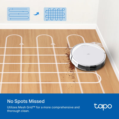 Tapo RV20 Max Plus MagSlim LiDAR Robot Vacuum and Mop with Auto-Empty Dock - White - Refurbished