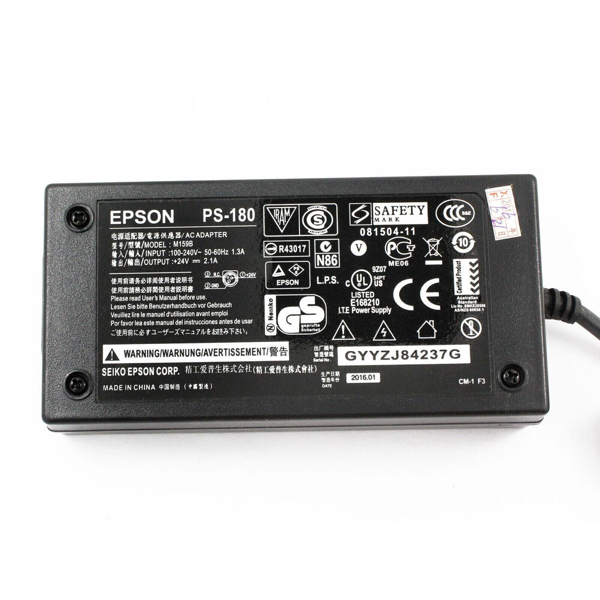 New & Original Epson PS-180 60W 24V 2.5A Power Supply TM-T88V TM-T88IV TM-T81