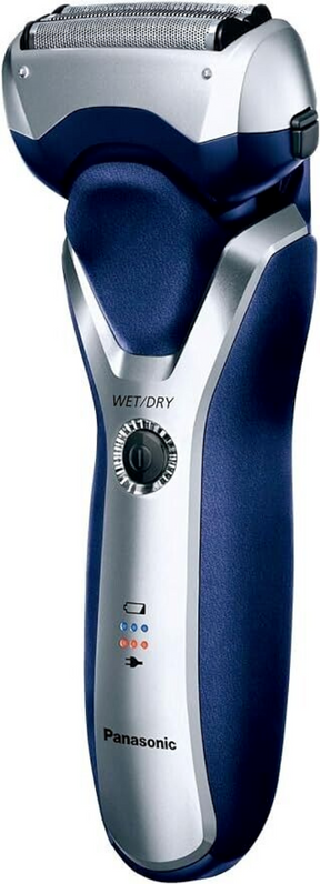 Panasonic Rechargeable 3-Blade Wet/Dry Men's Shaver, Blue ES-RT37-S541