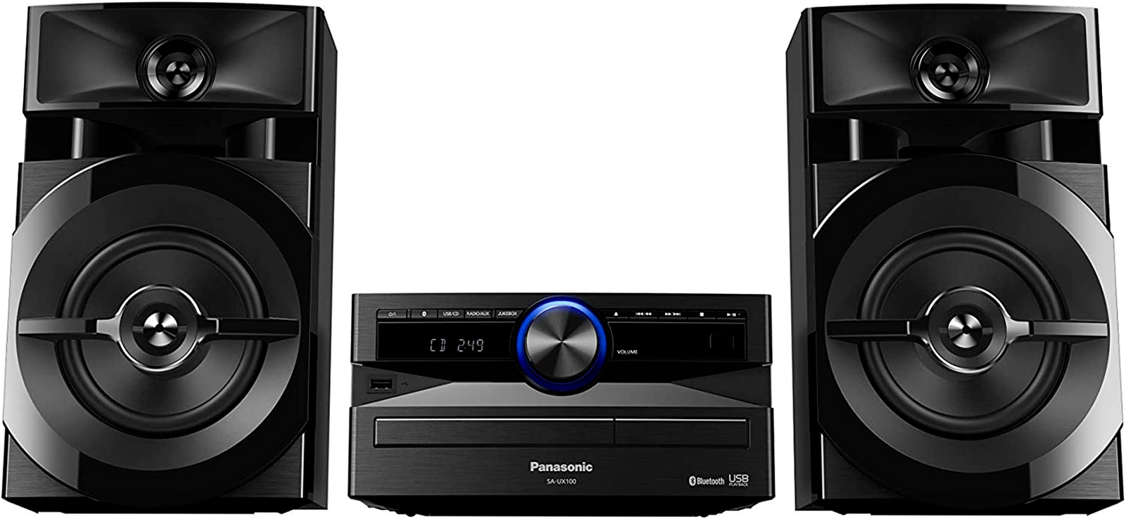 Panasonic 2.0 Channel 300W Mini Hi-Fi System (SC-UX100GN-K)