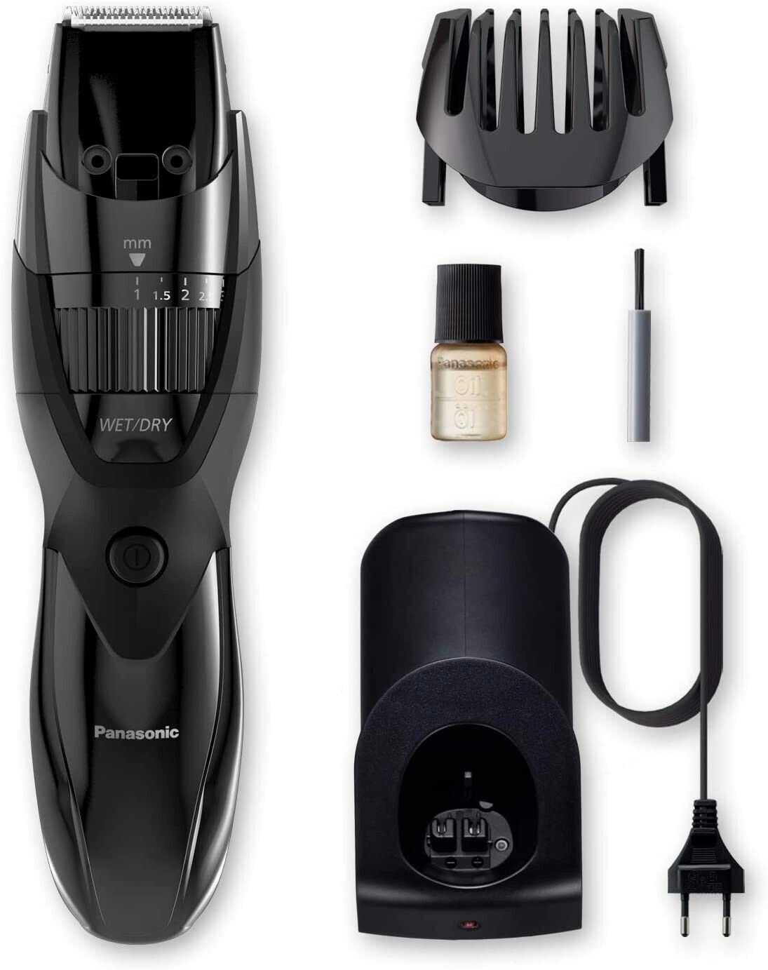 Panasonic Beard Trimmer with 20 Length Settings (0.5-10Mm) with Charging Station