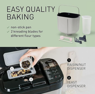 Panasonic SD-YR2550SST Auto Bread Maker With Yeast Fruit Dispenser - Refurbished