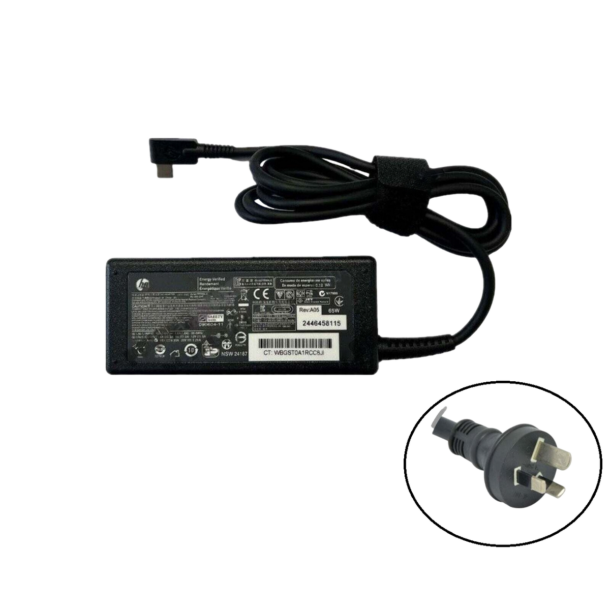 HP GENUINE 65W USB-Type-C Power AC Adapter PSU HP Spectre X360 13-aw 13-ae