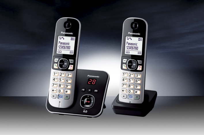 Panasonic KX-TG6822ALB Cordless Phone Twin Pack