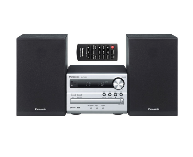 Panasonic Micro System with Bluetooth CD Player Micro HIFI SC-PM250GN-S