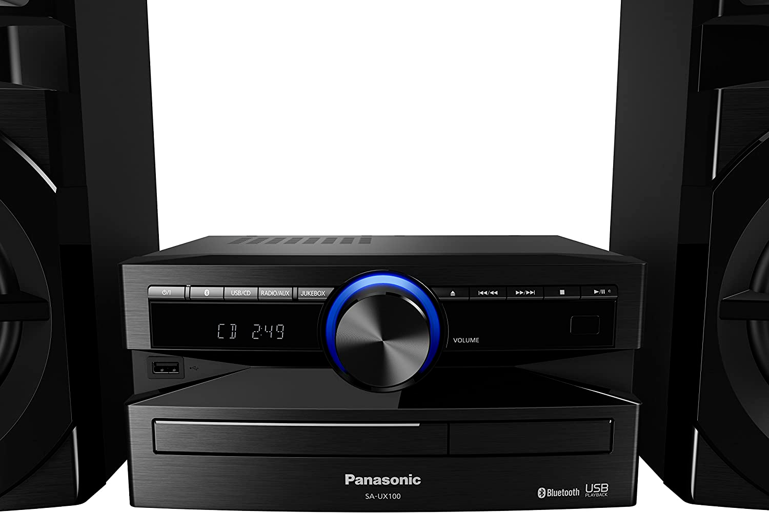 Panasonic 2.0 Channel 300W Mini Hi-Fi System (SC-UX100GN-K)