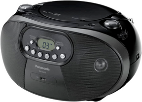 Panasonic RX-DU10 Portable AM/FM Radio with CD Player Black