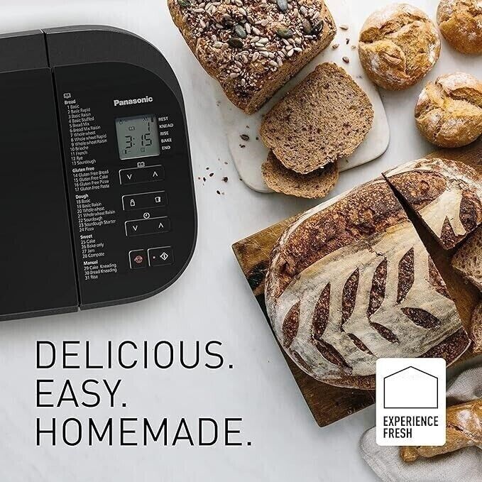 Panasonic SD-YR2550SST Auto Bread Maker With Yeast Fruit Dispenser - Refurbished