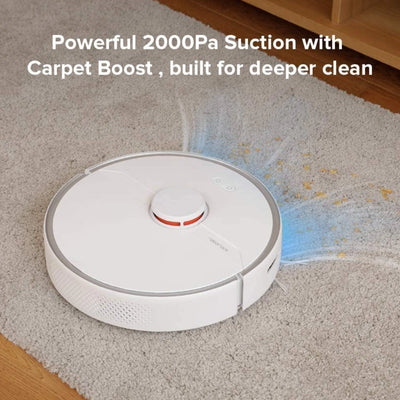 Roborock S6 Pure Robotic Vacuum Cleaner and Mop - White (Open Box)