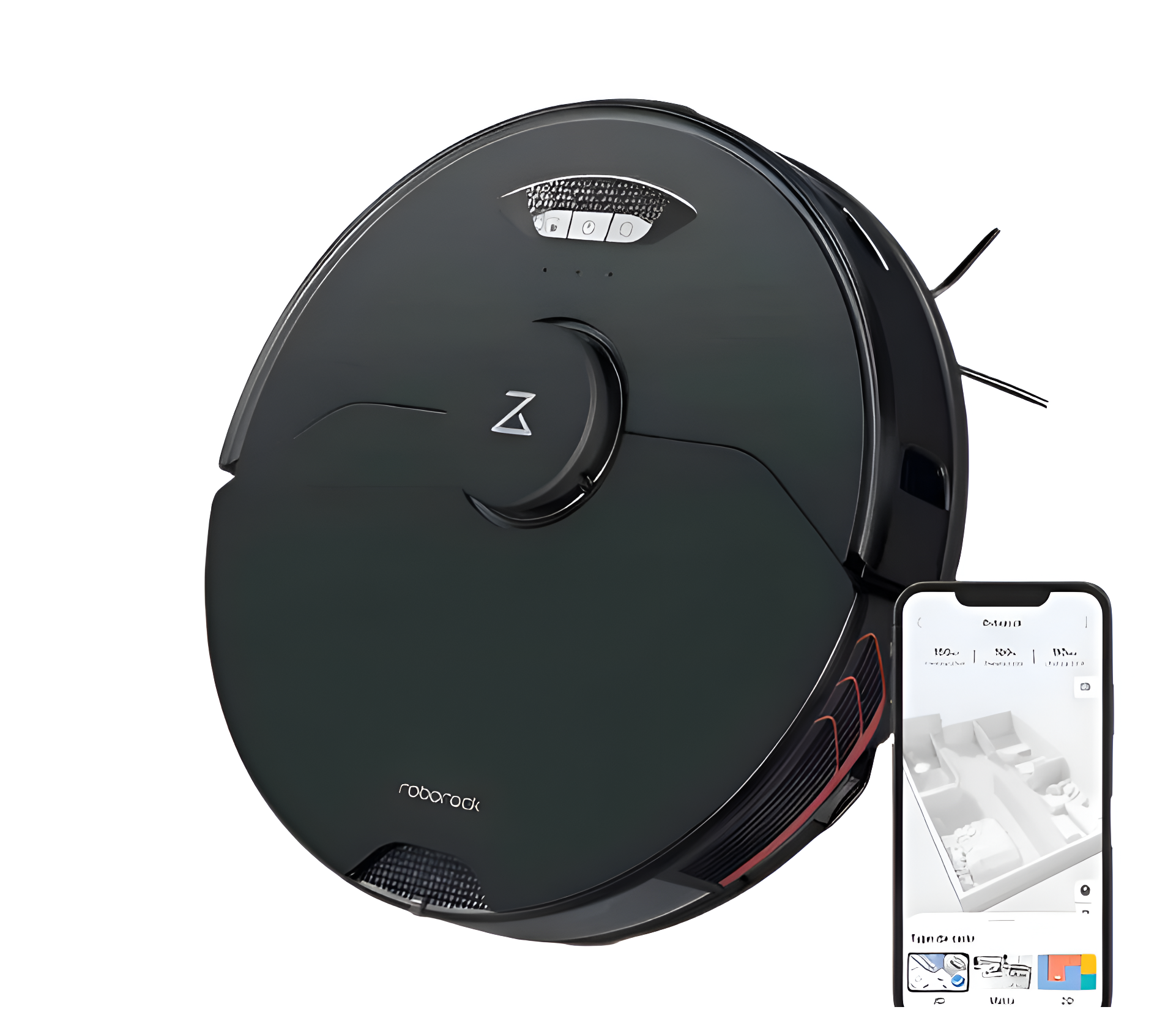 Roborock S7 MaxV Robot Vacuum Cleaner And Mop - Black (Open Box)