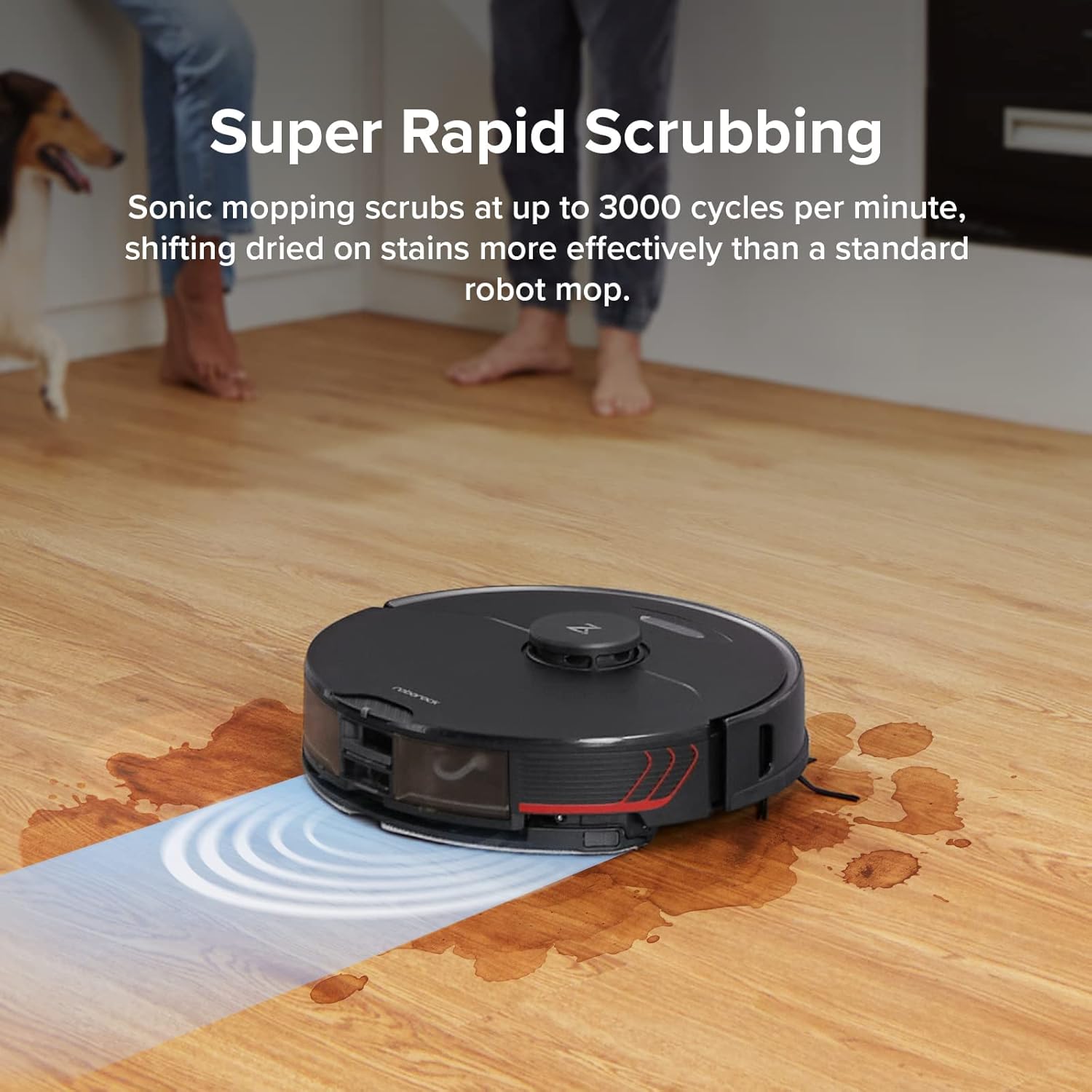 Roborock S7 MaxV Plus Robot Vacuum and Sonic Mop with Auto-Empty Dock - Black