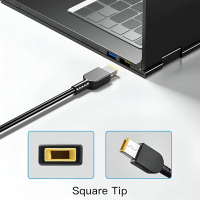 Genuine 135W USB Yellow Slim Square Tip Adapter Charger for Lenovo 20V 6.75A