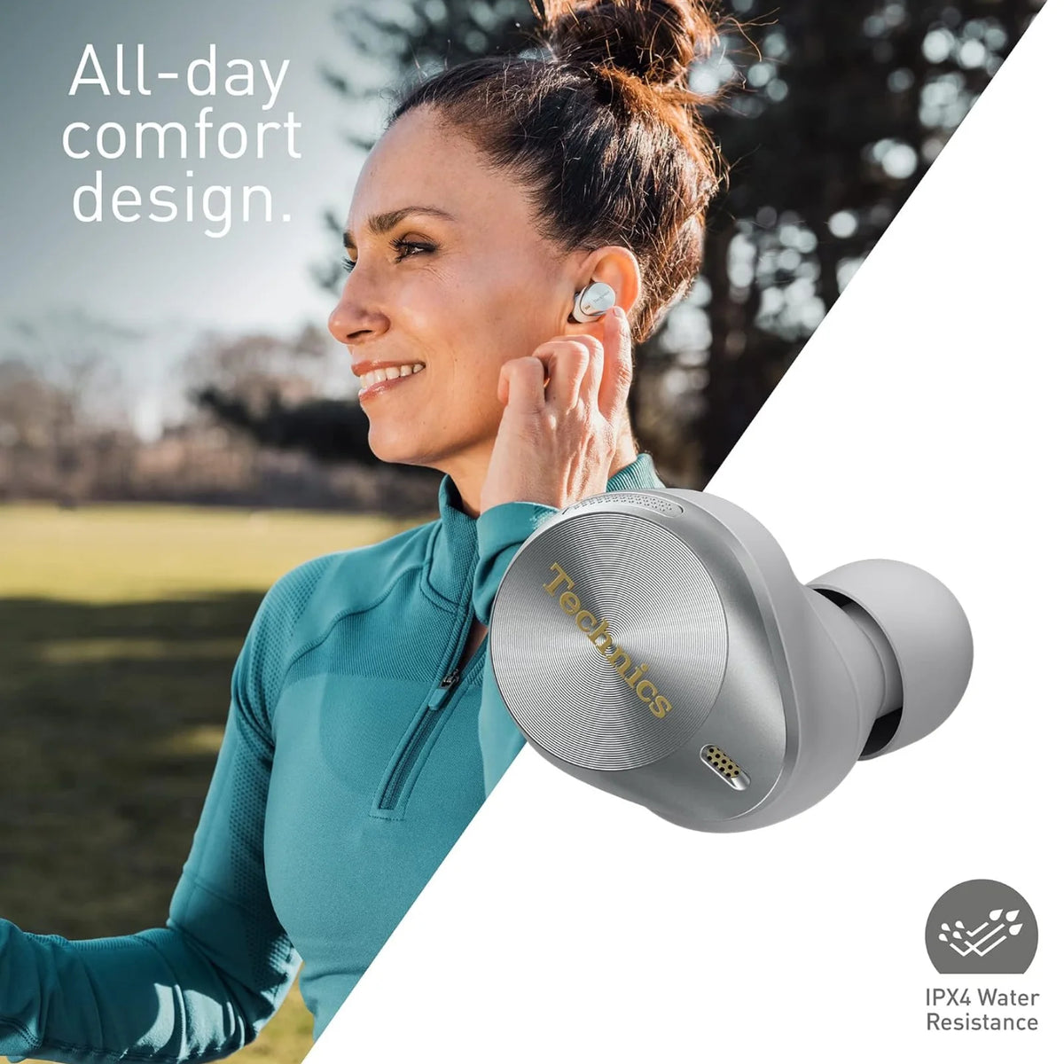 technics-az80-silver-earbuds
