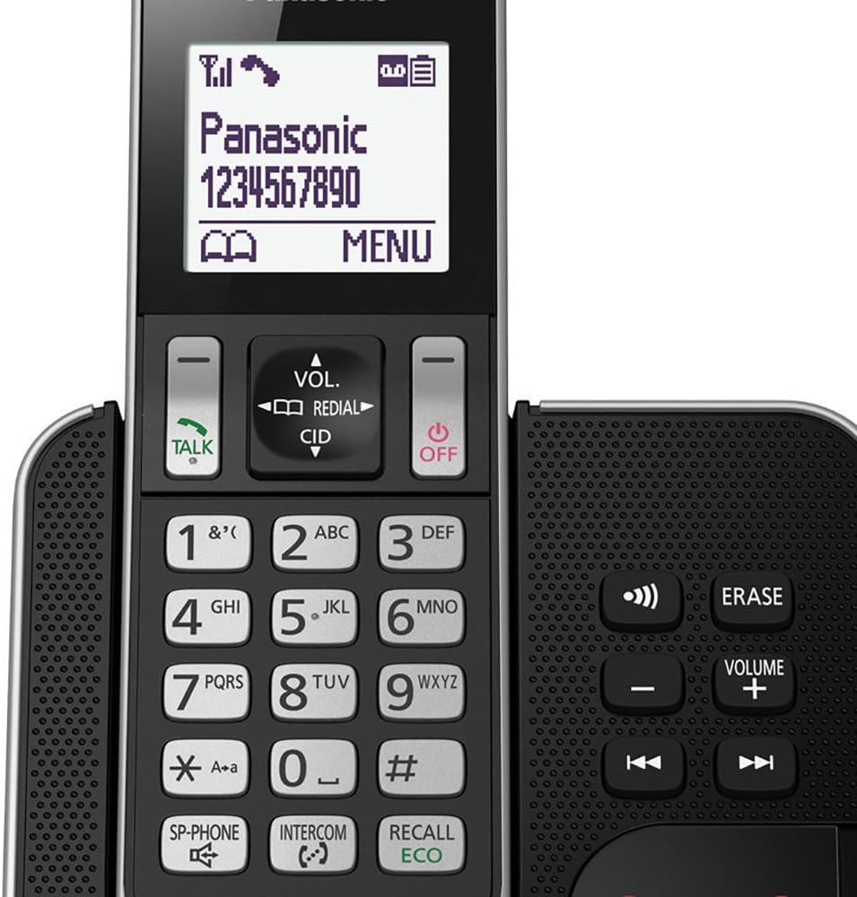 Panasonic KX-TGD323 Triple Cordless Phone System with Answering Machine