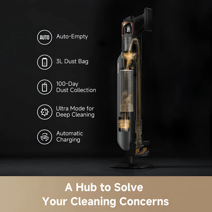 Dreame Z20 Station Cordless Vacuum and Dock - Black - Refurbished